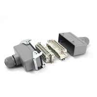 BYLJQ Conector Eléctrico Industrial de 18 y 24 Pines de Alta Resistencia, Enchufe y Tomacorriente con Carcasa Metálica Duradera, Precio Más Bajo y Confiable