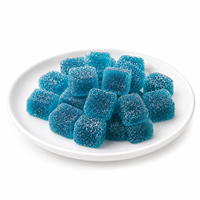 Delicate Taste Blue Lotus Gummies, plantaardige kauwgom snoepjes voor internationale handel