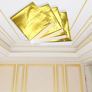 Carta stagnola Fragile 14*14 cm 1000 pz/pacco Taiwan B foglia di lamina d'oro per pitture murali di arte testurizzata opere d'arte lavorate a mano - Product Image 4