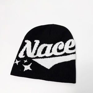 Bonnet tricoté en jacquard acrylique personnalisé Streetwear <span class=keywords><strong>syna</strong></span> hommes casquette tête de mort noire sports du monde chapeaux de ski hiver chaud y2k bonnet de course - Product Image 6