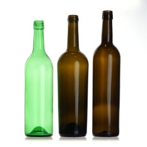 750ml Bourgogne Bouteille En Verre Ambre Bleu <span class=keywords><strong>France</strong></span> Rouge Vin Bouteille En Verre Vert Brun Couleur Bottiglia DiBarolo Bouteille avec Liège - Product Image 4