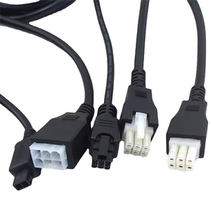 Tùy chỉnh Pitch 2 3 4 5 6 pin <span class=keywords><strong>Molex</strong></span> 5557 6pin 4.2 mét Pitch Áo khoác Cáp ul2464 20AWG * 6C od6.4mm Đen - Product Image 6