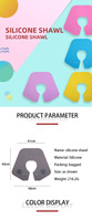 Cape de coiffure professionnelle en silicone pour coloration, teinture et coiffage, utilisée pour la coupe de cheveux