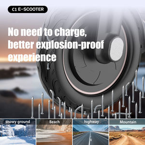 Monopattino Elettrico Pieghevole C1 con Telaio in Lega di Alluminio da 8 Pollici, Motore Brushless da 200W, 25km/h, Audio, LED, Impermeabile, per Pendolarismo Unisex - Product Image 6