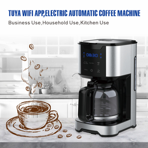 Digital Lcd Display <b>Touch</b> <b>Screen</b> Large <b>Coffee</b> Makers Automatic Smart Drip <b>Coffee</b> <b>Machine</b> with Filter - Product Image 2