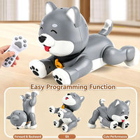 Jouet robot chien interactif avec musique dansante, capteur tactile, sons d'animaux, télécommande infrarouge, robot chien programmable pour enfants