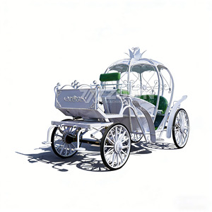 Nouvelle Arrivée Professionnelle : Carrosse Royal Électrique de Princesse Cendrillon à Chevaux pour Mariage - Product Image 2