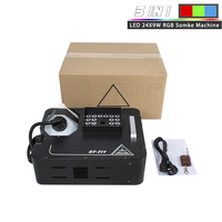 Machine à brouillard verticale SHEHDS 24x9W RGB LED 1500W DMX512 pour effets de scène DJ, concerts et événements