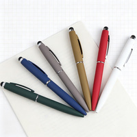 Stylos à bille métalliques à écran tactile avec revêtement par pulvérisation 1,0 mm, vente en gros, luxe, avec logo personnalisé pour les événements d'entreprise