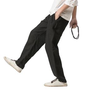 <span class=keywords><strong>Pantaloni</strong></span> Jogger da Uomo KY in Tessuto <span class=keywords><strong>Lino</strong></span> e <span class=keywords><strong>Cotone</strong></span>, Traspiranti, Estivi e Primaverili, Taglie Forti - Product Image 1