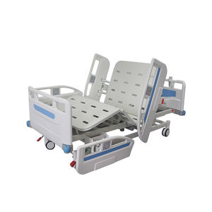 Lit d'hôpital électrique ORP à 5 fonctions avec barrières latérales en ABS, lit de soins intensifs multifonctionnel réglable pour clinique - Product Image 4