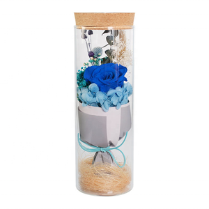 Festival di san Valentino Di <span class=keywords><strong>Compleanno</strong></span> Che Desiderano Bottiglia Colorato di Rosa Scatola Regalo di trasporto all'ingrosso Conservato Naturale di <span class=keywords><strong>Fiori</strong></span> con la luce del led - Product Image 6