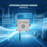Capteur de dioxyde d'azote NO2 compatible LoRaWAN SW6NO202, RS485 Modbus RTU, IP65, haute stabilité, surveillance industrielle IoT à distance
