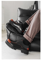 Vente en gros directe d'usine de nouvelles chaussures en cuir décontractées respirantes, à semelles épaisses et rehaussantes