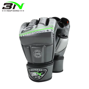 Gants de boxe BN MMA en gros, mitaines de sac de frappe lourds, gants de kickboxing demi-doigts pour <span class=keywords><strong>UFC</strong></span>, sparring, Sanda, pour femmes et hommes - Product Image 5