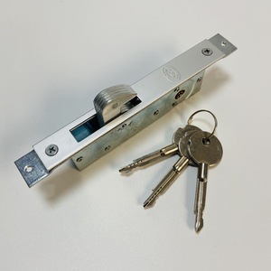 Serrure à mortaise pour porte de magasin, crochet, aluminium, double cylindre, ensemble de serrures pour portes d'entrée de magasin - Product Image 4