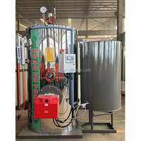 Générateur de vapeur industriel vertical entièrement automatique à haute température 200 kg, alimenté au mazout ou au gaz, pour usine