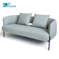 Juego de Sofás de Diseño Nórdico Elegante con Cintura Hueca, Muebles de Oficina de Diseño Único, Sofás Decorativos para Vestíbulo de Hotel, Sala de Estar y Hogar
