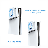 Ventilateur de refroidissement RGB OEM/ODM pour console /PRO/Slim, boîtier en ABS, contrôle de la température, éditions disque/numérique