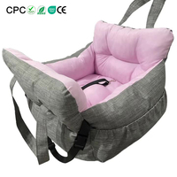Coussin de voiture pour chien en gros, imperméable et pliable, avec sangles de sécurité, lit de transport Oxford pour petits chiens, personnalisable OEM