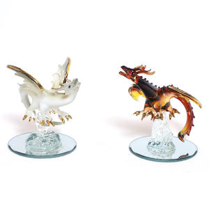 Pequeñas artesanías de vidrio soplado hechas a mano, figuras decorativas aladas de colores personalizadas, adornos de dragones de vidrio al por mayor - Product Image 5