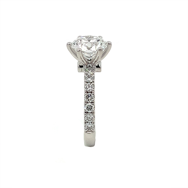 Luxury Pt950 Ring Platinum Love Engagement Ring Lab Grown Vvs2 Diamond Rings