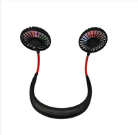 Ventilateur de cou portable USB de 3e génération avec aromathérapie intégrée, léger et rotatif à 360 degrés pour le sport, la maison, la voiture et le camping-car
