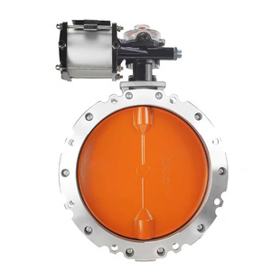 Válvula de Mariposa Neumática V2FS DN300 de Aleación de Aluminio para Medios en Polvo - Product Image 3