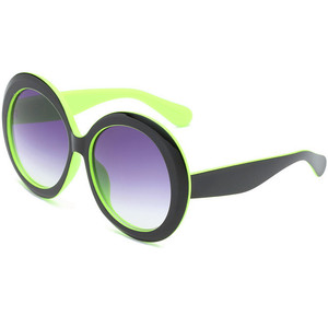 Lunettes de soleil surdimensionnées vintage de luxe pour femmes et hommes, avec logo personnalisé, rondes, style rétro, pour festival, protection UV400, 2020 - Product Image 4