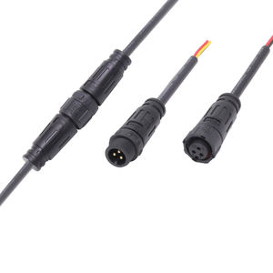 カスタマイズされたLED照明ファンシステム防水ケーブル4PINM12コネクタ成形20/22/24AWGPVCケーブルIP68オスメスプラグ - Product Image 2