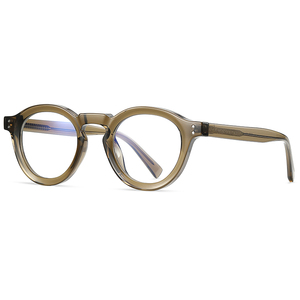 Gafas Ópticas con Marco Redondo Neutro TR90, Anti-Luz Azul Opcional, Colores de Marco Negro y Marrón - Product Image 5