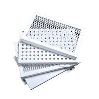 Panneaux de bardage en alliage d'aluminium perforés, ignifuges et écologiques, pour façade mur rideau extérieure d'hôpital sur mesure