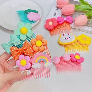 Barrettes mignonnes pour enfants, accessoires de coiffure pour filles, peignes à cheveux en forme de nœud cassé, dessin animé - Product Image 1