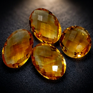 Citrine Synthétique Certifiée, Pierre Précieuse Non Montée, Couleur Jaune, Coupe Ovale, Haute Qualité, Marque Gopika, Origine Rajasthan, 13x18mm, Effet de Couleur - Product Image 4