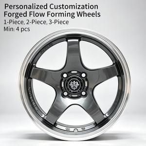 Jantes Flowtone en promotion – Jante en alliage de 15 pouces à <span class=keywords><strong>5</strong></span> branches 15x7 ET38 4x100 gris foncé usiné pour Honda Fit Toyota Vios - Product Image 2