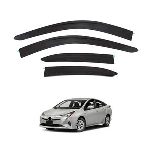 ที่บังแดดหน้าต่างสีดำคุณภาพดีกระบังหน้าประตูอุปกรณ์เสริมรถยนต์สำหรับโตโยต้าพรีอุส XW50 2016-2022 - Product Image 1