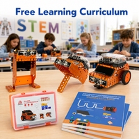 Juego de Robots 3 en 1 de Aluminio Anodizado Resistente para Educación STEM, Proyectos de Laboratorio de Ciencias para Escuelas Secundarias con Guía de Enseñanza Gratuita