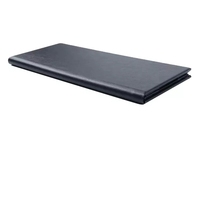 Porte-menu en cuir style livre, format 4,25 x 11 pouces, avec double pliage, pour restaurants