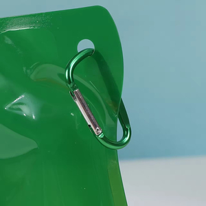 Bolsa de Almacenamiento de Agua Plegable de PET Ecológica y Duradera de 16oz/500ml con Logotipo Personalizado, Segura para Beber Directamente, Ideal para Campamentos y Deportes al Aire Libre - Product Image 6