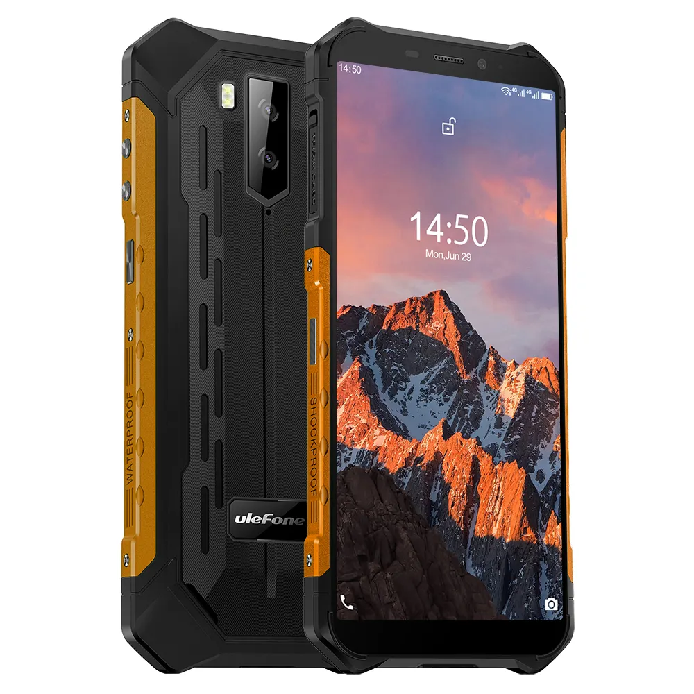 هاتف Ulefone Armor X5 Pro الذكي الأصلي بشاشة 5.5 بوصة 4 جيجابايت + 64 جيجابايت هاتف ذكي يدعم خاصية الاتصال قريب المدى مع خدمة الدفع عن طريق الصبغة من Google