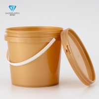 Ember Plastik Gaode Food Grade 2L Warna Emas, Mini Bucket dengan Fitur KEDAP UDARA & Dapat Didaur Ulang Model 2LA untuk Bubuk
