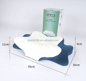 Adjustable 100% Memory Foam Contour Orthopedic Bed Side <b>Pillow</b> Butterfly Wave Design with Snap Neck & <b>Back</b> Support for Sleep - Product Image 6