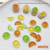 30 Stuks 3D Hars Citroenschijfje Nagel Charmes Zomer OrangeLime Fruit Nageldecoratie DIY Manicure Nail Art Accessoires voor Nagelsalon