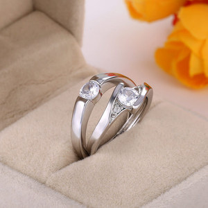 Elegant <b>Open</b> <b>Ring</b> For Women Sparkling Inlaid Design Minimalist Fashion Jewelry - Product Image 3