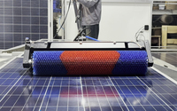 Brosse à rouleaux MULTIFIT MULR D01 7,5 m pour le nettoyage des panneaux solaires, efficace, durable, utilisation sèche et humide pour les produits d'énergie solaire