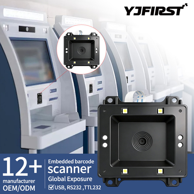Highly Cost-effective YJ-ES900Q Reversed Color Datamatrix Barcode Scanner Engine Embedded 1D 2D PDF417 QR Code Reader Module