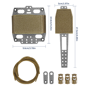 Pochette de contrepoids pour <span class=keywords><strong>casque</strong></span> tactique professionnel SIVI - Support ergonomique pour batterie NVG avec gestion des câbles pour casques FAST MICH - Product Image 2