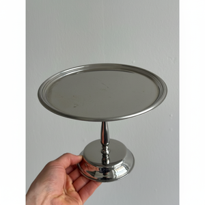 ที่ตั้งเค้กแบบโบราณดีไซน์ทันสมัยแบบเรียบง่ายแท่นโชว์เค้กโลหะเงินทรงกลมสำหรับเครื่องมือวางเค้กบนโต๊ะ - Product Image 1
