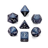 Dragon Wars - Jeu de dés en métal D20 de 16 mm faits à la main - Noir et rouge - Dés en métal personnalisés en vrac pour jeux de rôle DND et jeux de société