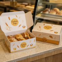 Boîte à dessert avec fenêtre en carton alimentaire pour emballage de thé de l'après-midi, fourniture OEM ODM pour comptoirs de cafés, personnalisation sur mesure